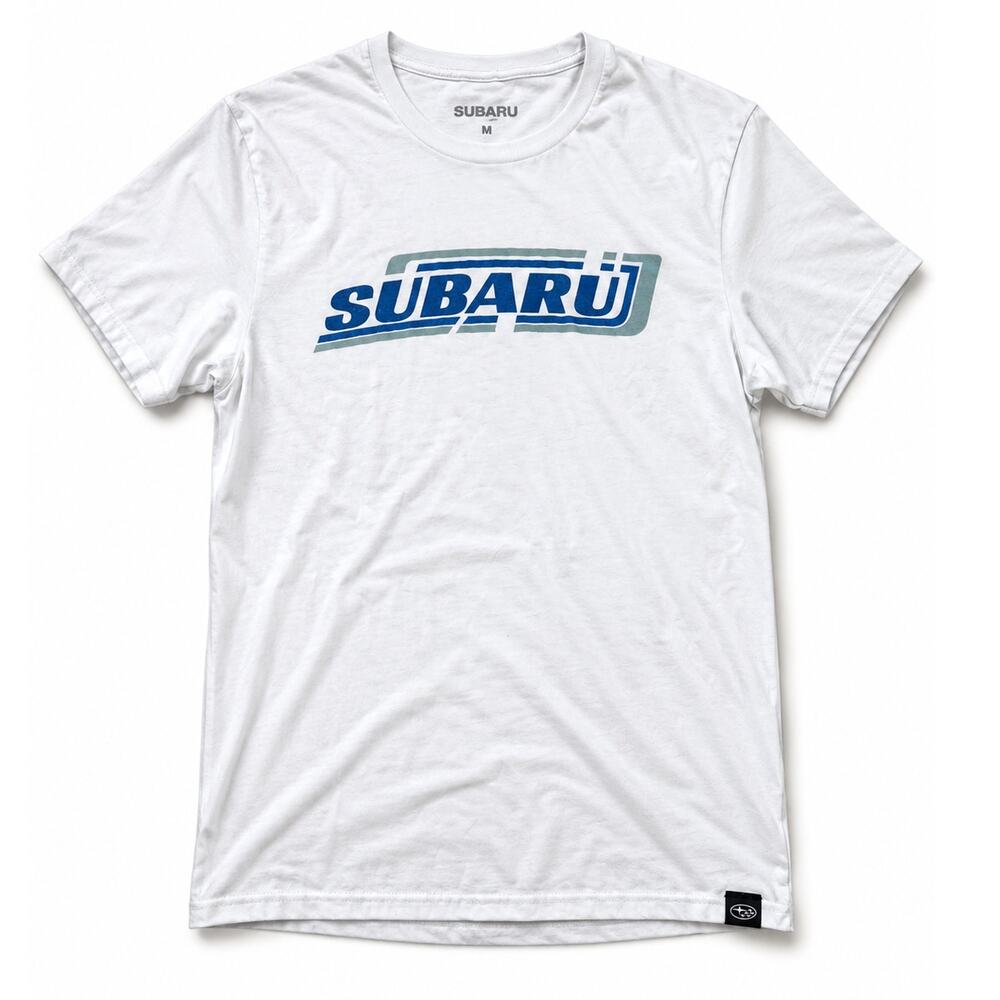Subaru Graphic Logo T Shirt White Medium Casual Tee